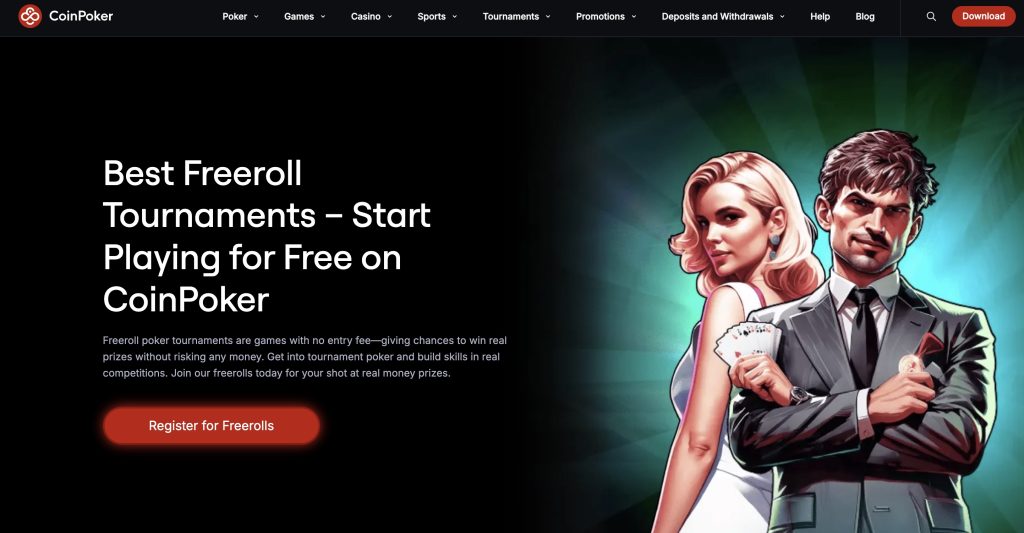 CoinPoker Free Poker Site Freeroll Tournaments